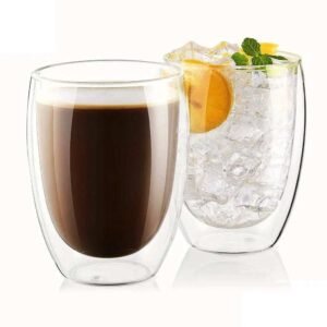 Double Wall Glass Drinking Glass