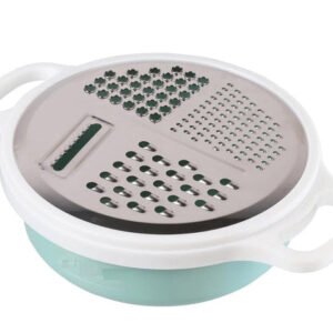 4-in-1 Multi-Prep Mandoline Slicer & Integrated Drain Basin