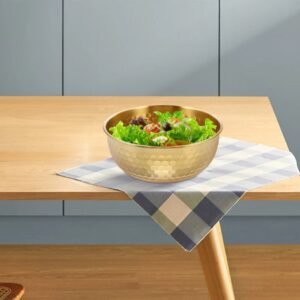 Stainless Steel Hammer Pattern Mixing Bowl